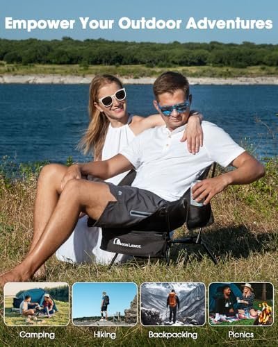 MOON LENCE Portable Camping Chair, Backpacking Chair, Ultralight & Compact, 400 lbs Capacity, for Outdoor Camp, Travel, Beach, Picnic, Hiking - Image 6