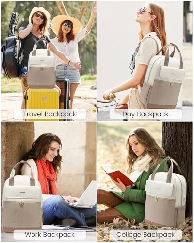 LOVEVOOK Laptop Backpack for Women, 15.6inch Laptop Bag with USB Port, Waterproof Travel Work Backpack Purse, Anti-Theft Backpacks Casual Computer Daypack Nurse Teacher Bag - Image 8