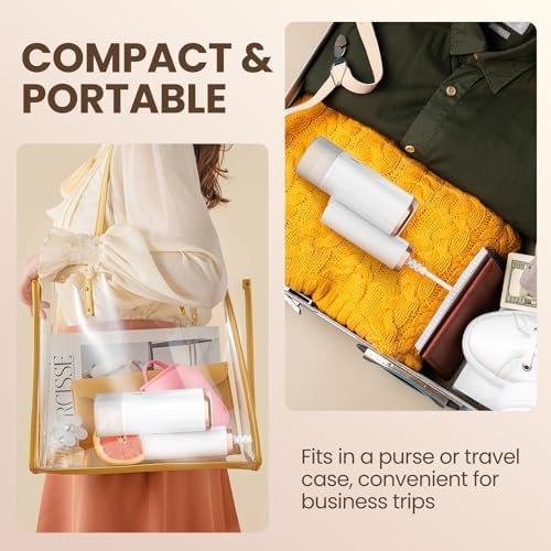 Portable Handheld Steam Garment Steamer Foldable: Effortless Wrinkle Clothes Steam Iron Removal 20-Second Fast Heat-up, 1200W, 120ml Water Tank for Home & Travel (120V Only, Not for Europe) - Image 8
