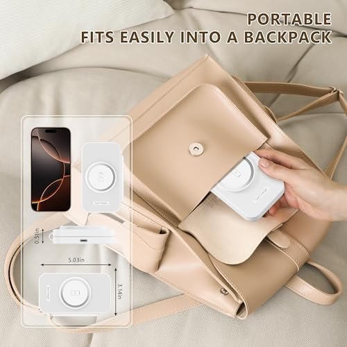 2025 Latest Magnetic Wireless Charger for iPhone: 3 in 1 Travel Charging Station Devices for iPhone 16 15 14 13 12 Pro Max Plus-Foldable Charging Pad for Apple Watch Series & Air pods4 3 2 Pro - Image 6