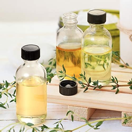 12 Pack, 2 oz Small Clear Glass Bottles w/ Lid & 3 Stainless Steel Funnels - 60ml Boston Sample Bottles - Mini Travel Essential or Decorative Bottles for Potion, Juice, Wellness, Ginger Shots, Whiskey - Image 9