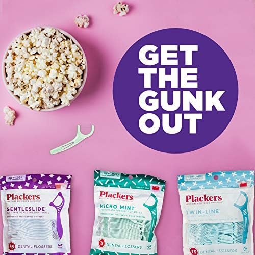 Plackers Micro Mint Dental Floss Picks with Travel Case, 12 Count (Color May vary) - Image 10