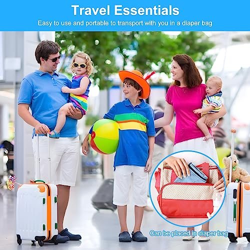 Toddler Airplane Bed, Kids Airplane Seat Extender Travel Bed, Kids Airplane Travel Essentials, Airplane Must Have for Toddlers, Portable Plane Bed Foot Rest for Flights - Image 7