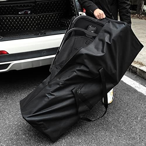 46 Inch Travel Duffle Bag Extra Large Sport Equipment Duffel Bags with 2-way Lockable Zippers - Image 3
