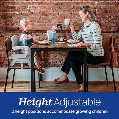 Chicco Bento™ 3-in-1 Portable Booster Seat for Table, Feeding Seat and Toddler Chair for Babies and Toddlers, for Children up to 50 lbs., Lightweight, Compact Fold | Oyster/Grey - Image 6
