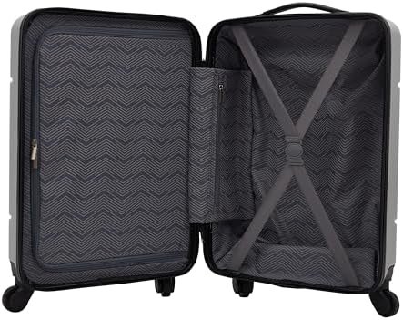 Travelers Club Skyline Spinner Luggage, Gray, 22-Inch Carry-On - Image 6