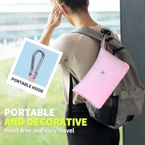 2 in 1 Travel Blanket with Neck Pillow Compact Sleeping Support Women 2024 Summer Winter Vacation Essentials European Mexico Costa Rica Bahamas Alaska Japan Italy Amazon Africa Hawaii Trip Must Haves - Image 3