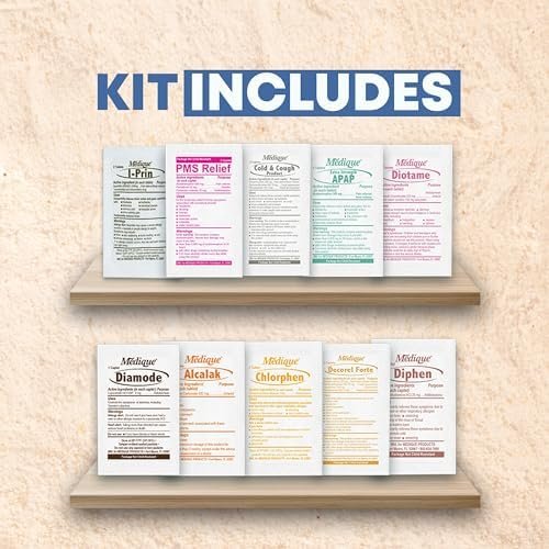 Essential Refill First Aid Kit | Travel Size | 60 Pieces | Deluxe | Unit Dose Medicines - Image 4