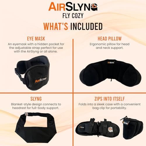 Multifunctional Travel Accessory, Neck Support Pillow, Eye Mask, Blanket-Like Sling - Image 5