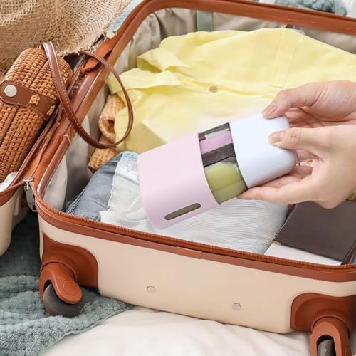 3oz Travel Bottles for Toiletries, 4 Pack Tsa Approved Portable Travel Size Containers for Shampoo Liquid With Labels, Leak Proof Refillable Travel Containers Dispenser Set - Pink - Image 7