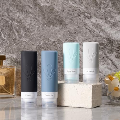 INSFIT Silicone Travel Bottles Set, 17 Pack Travel Size Toiletries, Leakproof Travel Bottles for Toiletries, Travel Accessories for Women, Airplane Travel Essentials, Travel Containers for Toiletries - Image 6