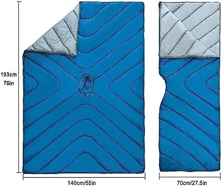 Waterproof Camping Blankets for Sleeping,Wearable Sleeping Bag Poncho Adult,Outdoor Travel Blanket,Lightweight Stadium Blanket Packable,Thermal Poncho Great for Fishing,Concerts - Image 5