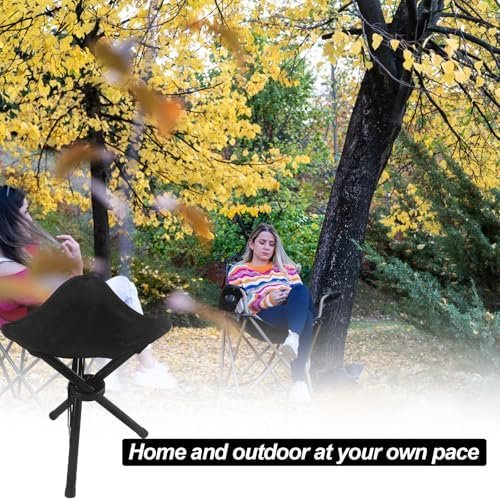 Travel Folding Camping Stool, Outdoor Tripod Seat, Folding Camping Chairs,Fishing Chair for Camping Party Mountaineering Picnic Beach Garden Lawn - Image 6