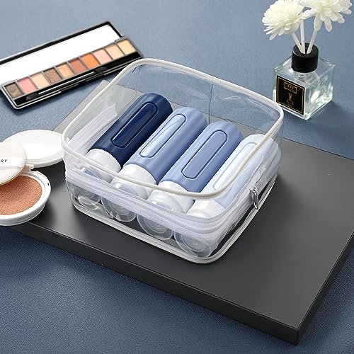 16 Pack Travel Bottles Set for Toiletries, Leakproof Travel Containers for Toiletries TSA Approved Silicone Travel Accessories Squeezable Refillable 3oz for Shampoo Conditioner Lotion - Image 4