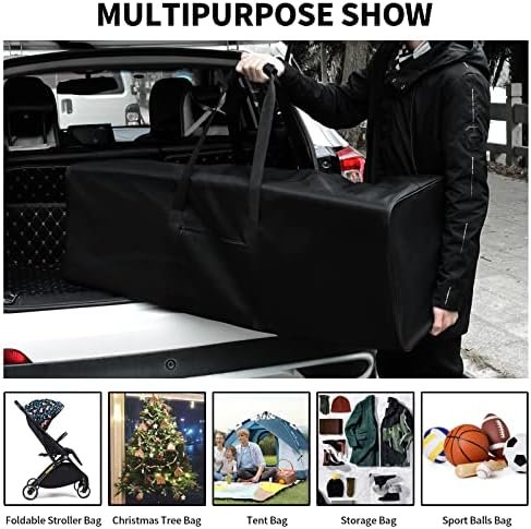 46 Inch Travel Duffle Bag Extra Large Sport Equipment Duffel Bags with 2-way Lockable Zippers - Image 7