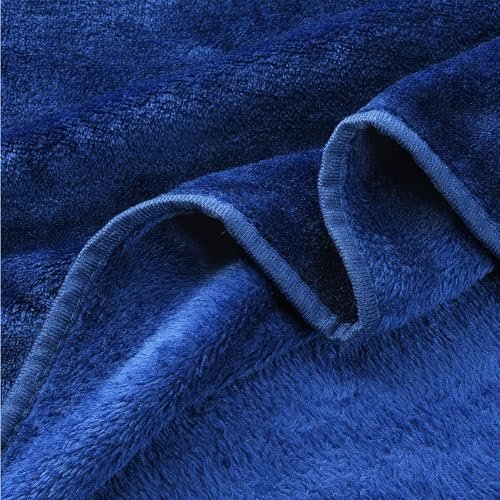 Tirrinia Travel Portable Blanket with Feet Airplane Office Poncho 4 in 1 Zippered Front Pocket Premium Cozy Fleece Blankets with Built-in Bag - Image 5