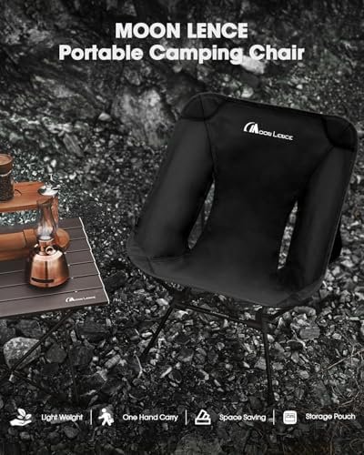 MOON LENCE Portable Camping Chair, Backpacking Chair, Ultralight & Compact, 400 lbs Capacity, for Outdoor Camp, Travel, Beach, Picnic, Hiking - Image 3