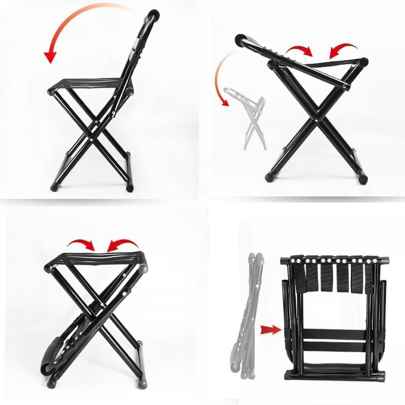 Portable Folding Camp Chair for Adults, Lightweight Compact Travel Chair Adult Folding Lightweight Camp Chair - Image 5