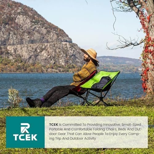 Swivel Portable Chair - Small Compact Collapsible Folding Chairs for Adults, Setup in 8 Seconds, Lightweight Outdoor Backpack Chair for Camping, Travel, Hiking, Beach, Support 300 LBS - Image 9