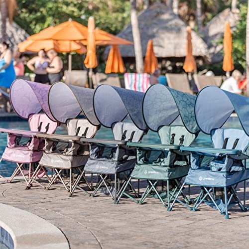 Baby Delight Go with Me Venture Portable Chair | Indoor and Outdoor | Sun Canopy | 3 Child Growth Stages | Elephant Grey - Image 6