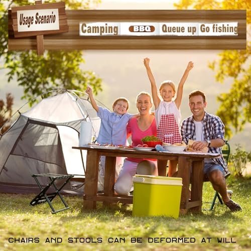 Portable Folding Camp Chair for Adults, Lightweight Compact Travel Chair Adult Folding Lightweight Camp Chair - Image 3