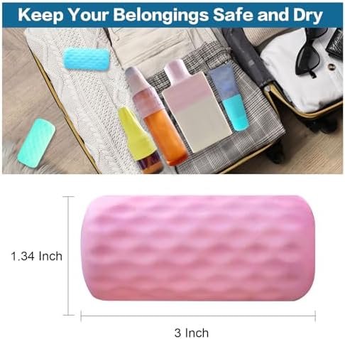 6 Pack Silicone Bottle Covers - Portable Travel Essentials for Women and Men, Leak Proof Travel Bottle Covers, Cruise Ship Essentials, Fits Various Travel Size Bottles - Image 3