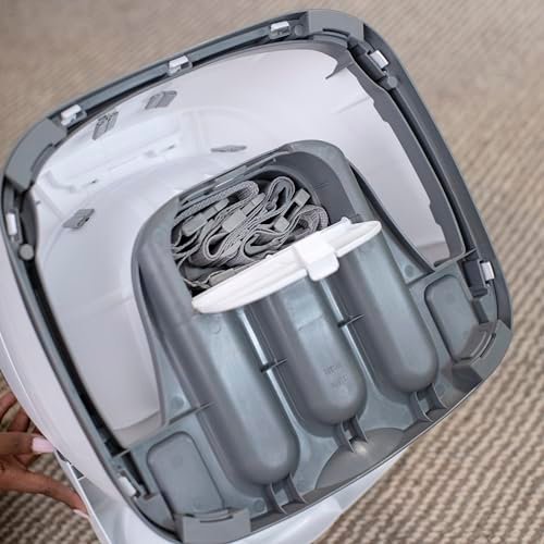 Ingenuity Baby Base 2-in-1 Booster Feeding and Floor Seat with Self-Storing Tray - Mist - Image 11
