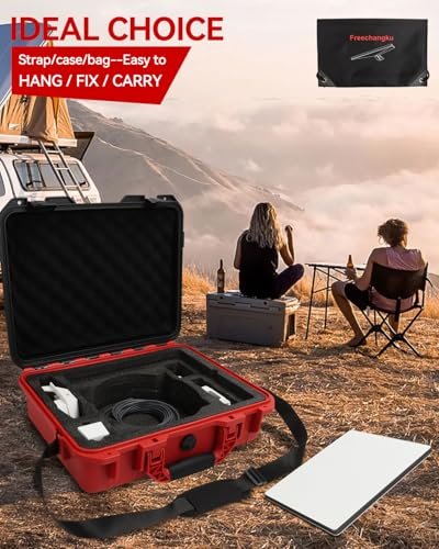 Freechangku For Starlink Mini Case Waterproof Hard Case Starlink Mini Travel Protective Kit,Waterproof Storage Box Carrying Bag Dish Accessories Organizer - Image 9