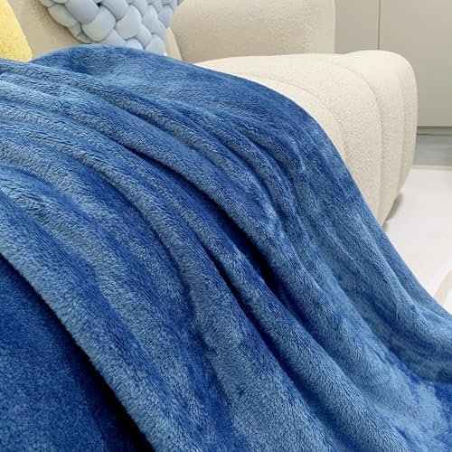 Travel Blanket Pillow in Mini Soft Case Premium Plush Airplane Blanket in Soft Bag Compact Pack with Luggage Belt and Backpack Clip Flight Packable Plane Accessories (Navy Blue) - Image 4