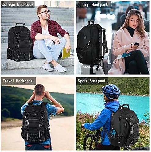 VECKUSON 18.4 Laptop Backpack for unisex, 60L Extra Large Gaming Laptops Back Bag with USB Charger Port,TSA Friendly Flight Approved and RFID Anti-Theft Pocket Heavy-duty Pack,21.3*15.7*11.8inch Grey - Image 7