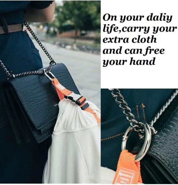 2PCS Add a Bag Luggage Strap Jacket Gripper, Heavy Duty Luggage Straps Carry-on Baggage Suitcase Straps Belts Travel Accessories,Carry Your Extra Bags - Image 5